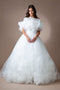 Amelia Couture SU079 3D Floral Organza Ball Gown with Ruffles