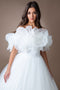 Amelia Couture SU079 3D Floral Organza Ball Gown with Ruffles