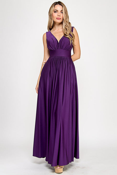 A Line Long Formal Evening Dress Lenovia 5232