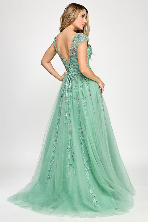 Formal Long A Line Evening Dress Lenovia 8349