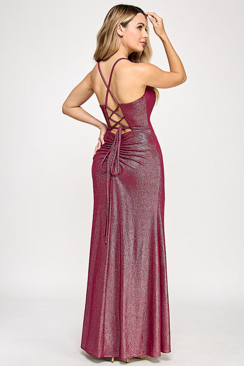 Long Evening Fitted Prom Formal Dress Lenovia 5328