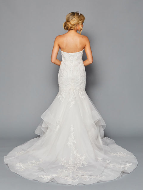 DeKlaire 445 Mermaid Wedding Dress with Scoop Neckline