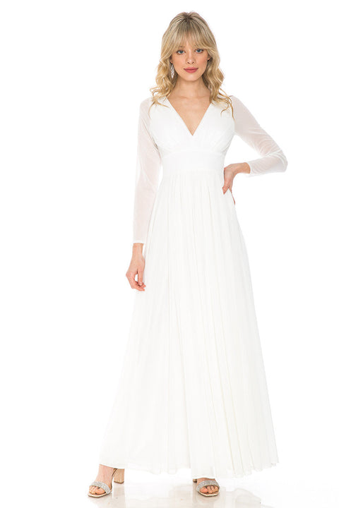 Bridal Long Sleeve Wedding Dress Lenovia 5234