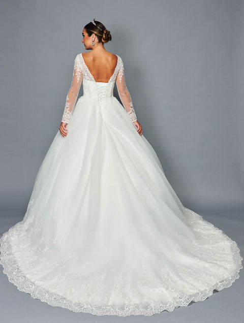 DeKlaire 464 Floor-Length A-Line Ball Gown Wedding Dress