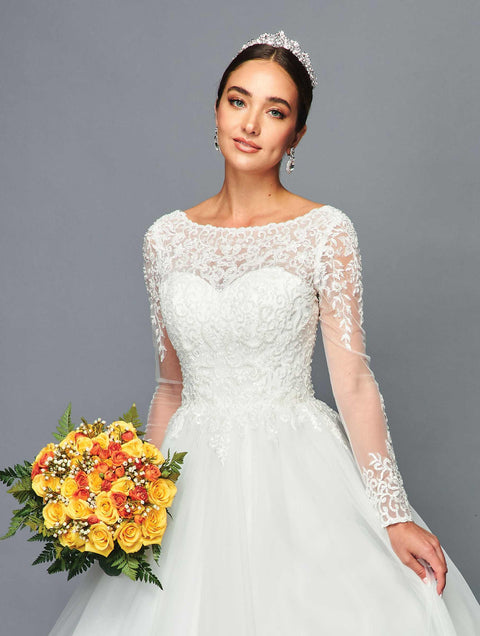 DeKlaire 464 Floor-Length A-Line Ball Gown Wedding Dress