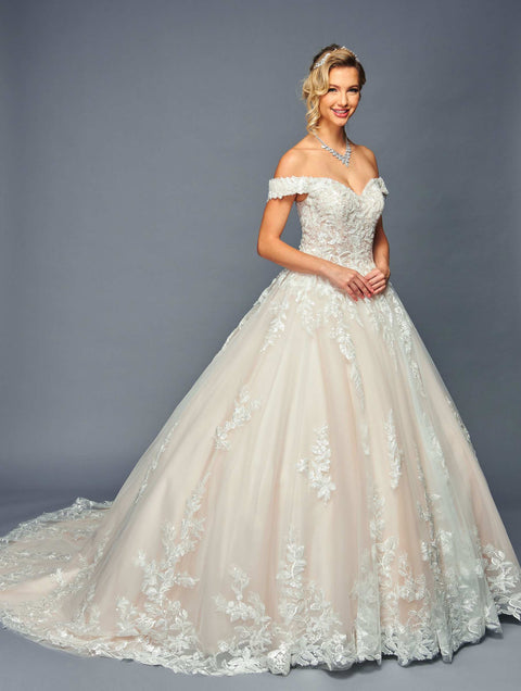 DeKlaire 475 Off-the-Shoulder Sweetheart Neckline Wedding Ballgown