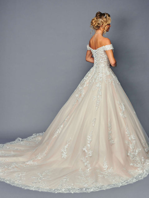 DeKlaire 475 Off-the-Shoulder Sweetheart Neckline Wedding Ballgown