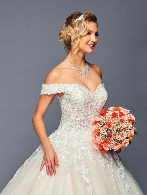 DeKlaire 475 Off-the-Shoulder Sweetheart Neckline Wedding Ballgown