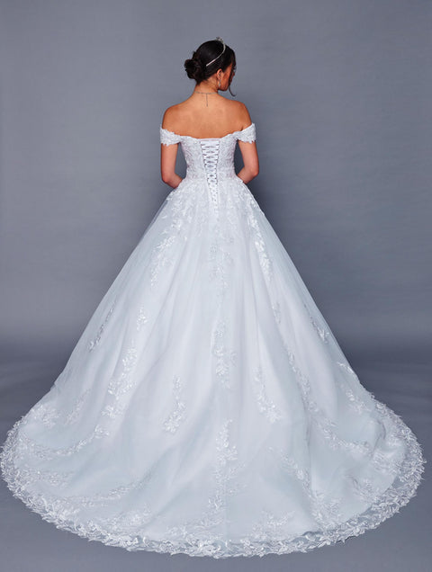 DeKlaire 475 Off-the-Shoulder Sweetheart Neckline Wedding Ballgown