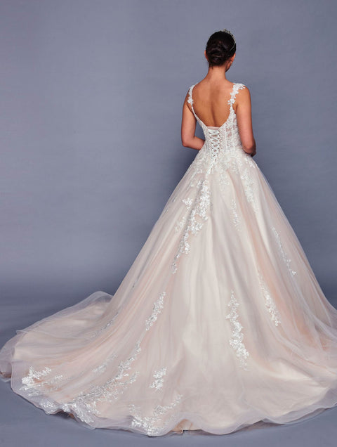 DeKlaire 482 Floor-Length A-Line Poofy Wedding Dress