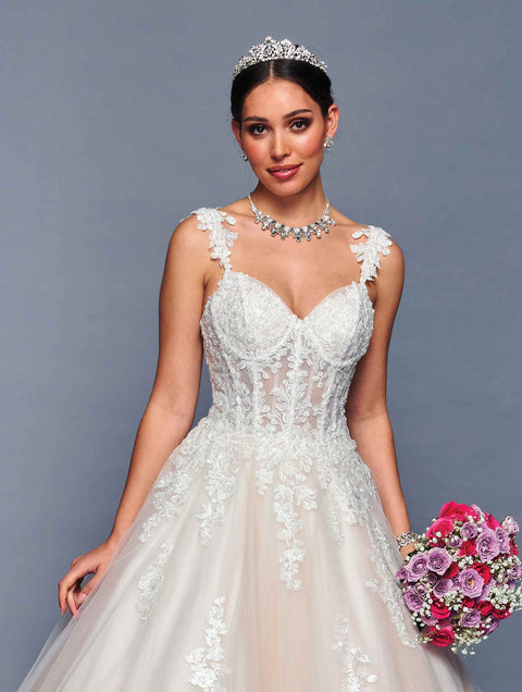 DeKlaire 482 Floor-Length A-Line Poofy Wedding Dress
