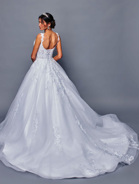 DeKlaire 482 Floor-Length A-Line Poofy Wedding Dress