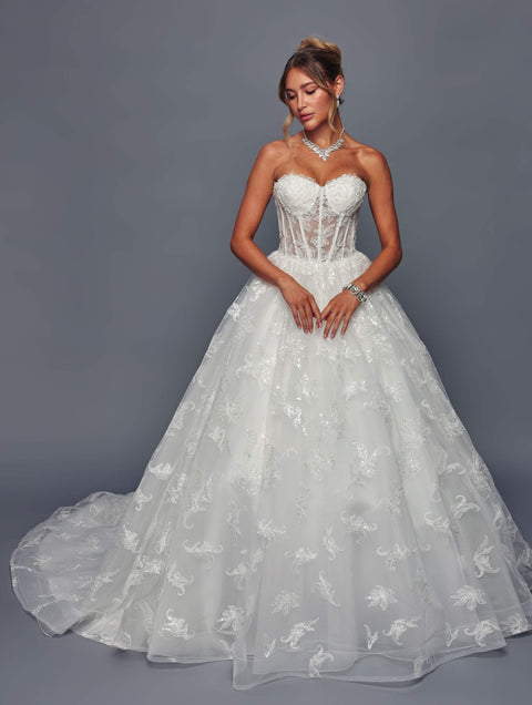 Deklaire 494 Strapless A-Line Ballgown Wedding Dress