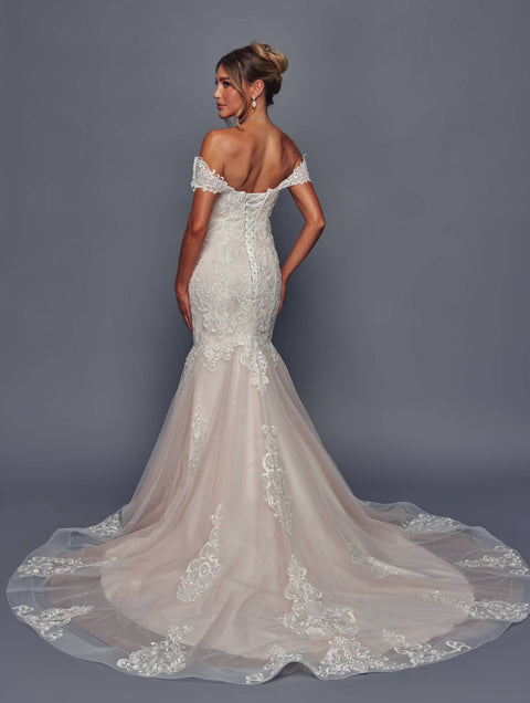 Deklaire 495 Off-the-Shoulder Trumpet Wedding Dress