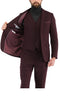 Bradford Burgundy Slim Fit 3 Piece Tweed Suit