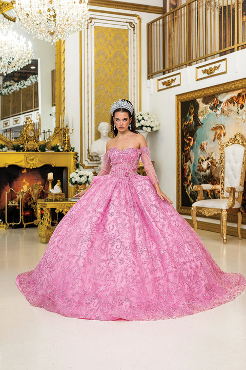 Dancing Queen 5004 - Embroidered Lace Princess Ballgown