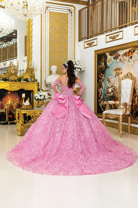 Dancing Queen 5004 - Embroidered Lace Princess Ballgown