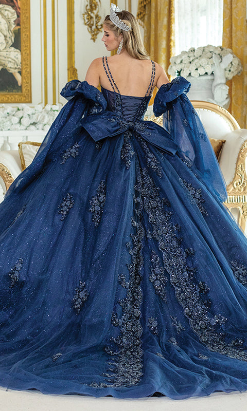 Dancing Queen 5037 - Glitter Floral Princess Dress