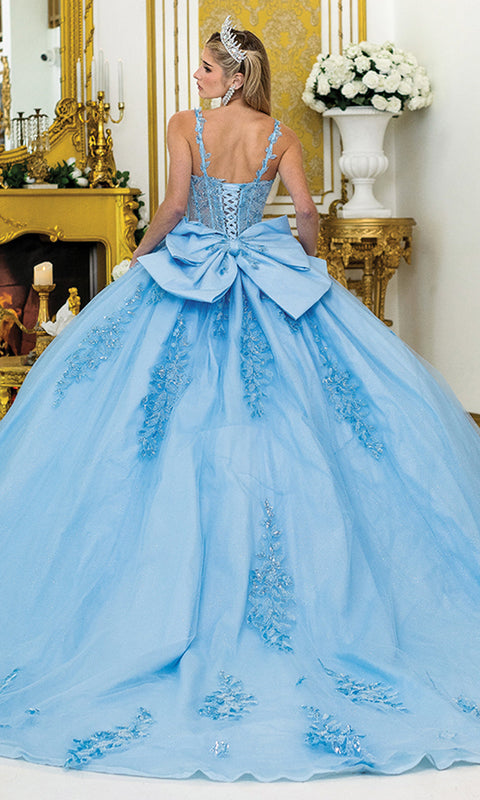 Dancing Queen 5046 - Floral Embroidered Princess Ballgown