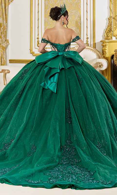 Dancing Queen 5059 - Illusion Corset Lace Applique Ballgown