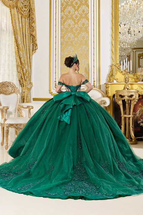 Dancing Queen 5059 - Illusion Corset Lace Applique Ballgown