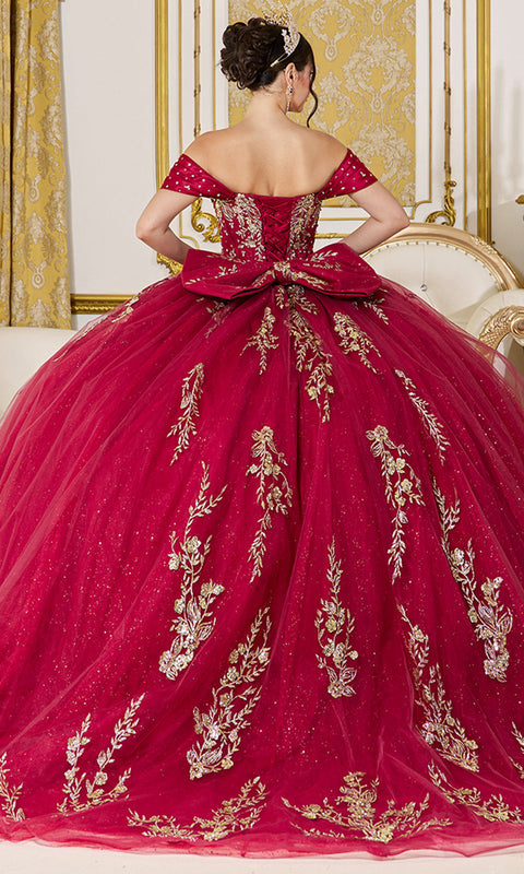 Dancing Queen 5067 - Off Shoulder Sweetheart Embellished Ballgown