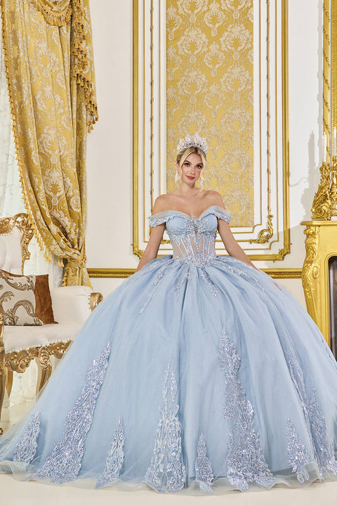 Dancing Queen 5089 - Sequin lace Embroidered Ballgown