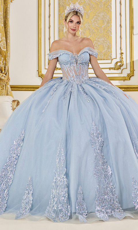 Dancing Queen 5089 - Sequin lace Embroidered Ballgown