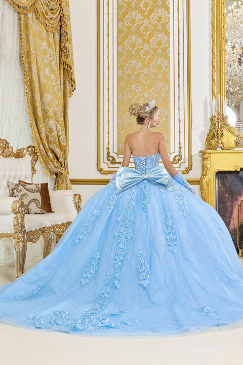 Dancing Queen 5091 - Layered Tulle Embroidered Ballgown