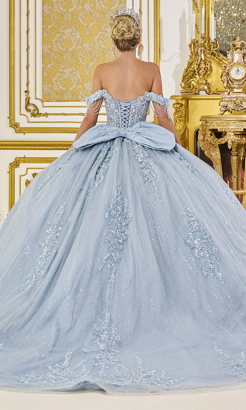 Dancing Queen 5092 - Beaded Lace Appliques Corset Ballgown