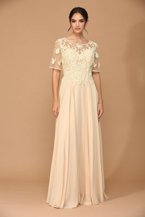Eva Fashion 5221 Lace Chiffon Mother of the Bride Gown