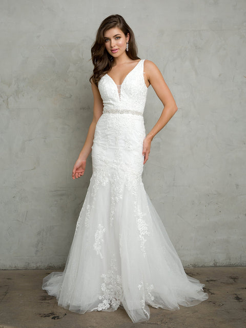 Eva Fashion 5249 Bridal Glitter Wedding Dress