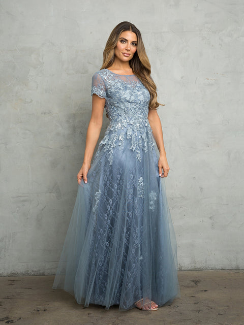 Eva Fashion 5261 A Line Mother of the Bride Gown