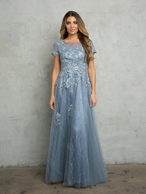 Eva Fashion 5261 A Line Mother of the Bride Gown
