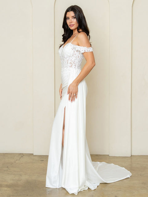 Eva Fashion 5308 Fitted Corset Lace Bridal Wedding Dress