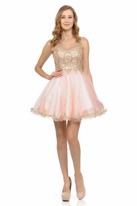 A Line Short Homecoming Cocktail Dress Lenovia 8101