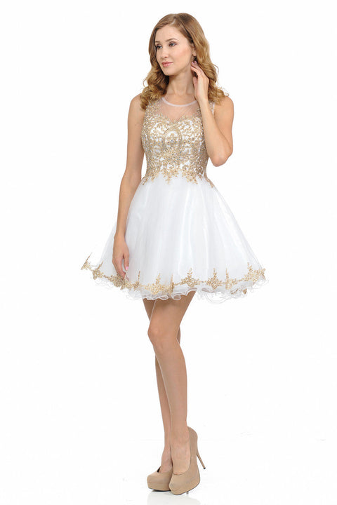 A Line Short Homecoming Cocktail Dress Lenovia 8101