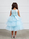 Metallic Glitter Layered Tulle Junior Bridesmaid 2-12 By Tip Top Kids