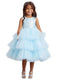 Metallic Glitter Layered Tulle Junior Bridesmaid 2-12 By Tip Top Kids