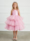 Metallic Glitter Layered Tulle Junior Bridesmaid 2-12 By Tip Top Kids