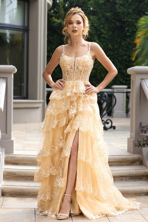 Sweetheart Long Lace Prom Dress by Lenovia 8372