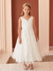 Girls Embroidered Floral Sequin Communion Dress by Tip Top 2-16