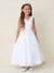 Girls Embroidered Floral Sequin Communion Dress by Tip Top 2-16