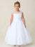 Girls Flower Girl Dress with Beaded Bodice and Tulle Skirt 2-16 By Tip Top