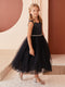 Scoop Neckline Elegant Trim Flower girl Dress, 2-18