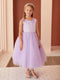 Scoop Neckline Elegant Trim Flower girl Dress, 2-18