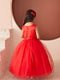 Scoop Neckline Elegant Trim Flower girl Dress, 2-18