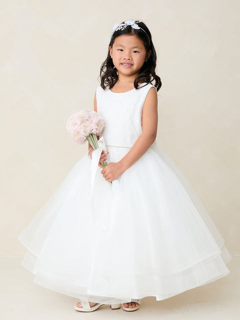 Girls Embellished Flower Girl First Communion  by Tip Top 2-16