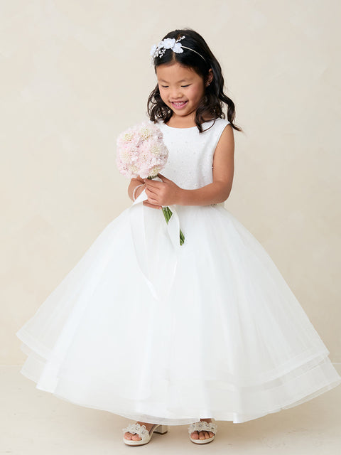 Girls Embellished Flower Girl First Communion  by Tip Top 2-16