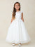 Girls Sparkling  Glitter Dress with Lace Appliqué 2-16 By Tip Top